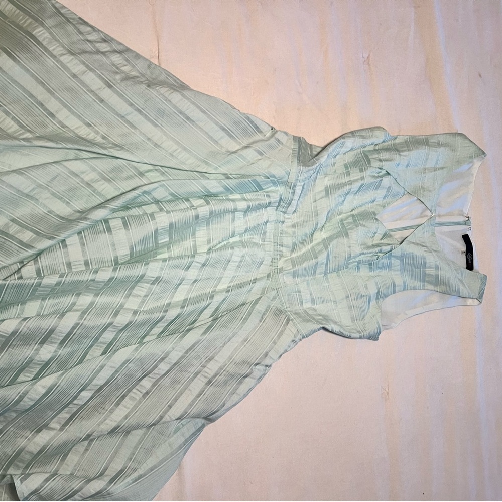 Sugarlips Mint Green Striped Mini Dress